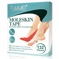 Elaimei Foot Moleskin Tape for Feet Blisters Shoes Pads Patches Mole Skin Heal Padding Repair Stickers 132pcs