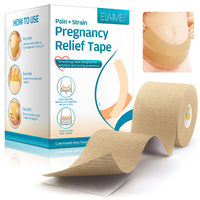 Elaimei Pregnancy Tape Maternity Band Belt Belly Back Support Abdominal Brace Strap Pain Strain Pressure Reliaf Breathable Roll Bandage 10 m