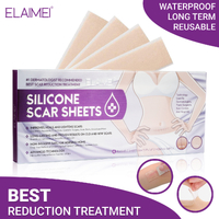Elaimei Silicone Scar Gel Sheets Removal Skin Scars Repair Burn Injury Surgery Surgical Stretch Marks Medical Strips Tape Patches
