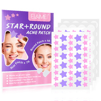 Elaimei Star + Round Acne Pimple Patches Removal Blemish Control Hydrocolloid Plasters Skin Facial Care Spot Genuine Blackheads, 126pcs