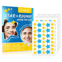 Elaimei Stars Acne Pimple Patches Stickers Facial Removal Repair Lesions Hydrocolloid 126pcs yellow blue