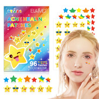 Elaimei Stars Acne Pimple Patches Stickers Facial Removal Repair Lesions Hydrocolloid 96 pcs