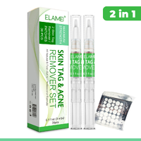 Elaimei 2x Skin Tag Acne Remover Pens & Acne Pimple Skin Spot Tags Removal Patches Skin Care KIT Fast & Effective Skin Tag Safe Removal