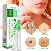 Elaimei Liquid Safe Skin Tag Remover Pen Wart Mole Tags Acne Pimple Removal Spot Patches