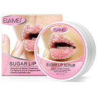 Elaimei Sugar Lip Scrub Exfoliator Natural Lips Moisturizer Repair Lips Lines Cracked