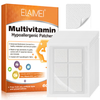 Elaimei Multivitamin Vitamins Patches Self Adhesive Stickers 60 Day Supply for Woman Men