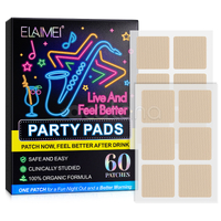Elaimei Party Pads Anti Hangover Patches Relief Before Drinking Wake Up Pack of 60pcs