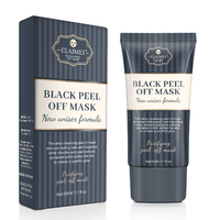 Elaimei Deep Cleansing Peel-Off Black Purifying Face Mask Charcoal Blackhead Remover Acne Pore Peel Off Facial Cleaner