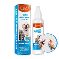 Elaimei Pet Dental Spray Dog Cat Teeth Cleaning Fresh Breath Tartar Plaque Additive Oral Care Freshener Bad Smell Breath
