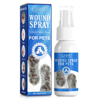 Elaimei Wound Spray Pets Antibacterial Skin Repair Protective Dogs Cats Hearing Prevent Infection