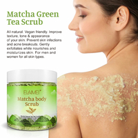 Elaimei Organic Matcha Body Scrub Natural Green Tea Face Body Foot Peel Exfoliating Soft