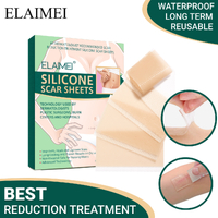 Elaimei Scar Silicone Gel Sheet Patch Removal Skin Treatment Repair Wound Burn Efficient Section, Surgery, Burn, Keloid, Acne