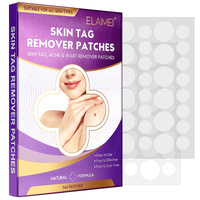 Elaimei Safe Skin Tag Remover Patches Acne Mole Wart Removal Fast Effective Pimple Patch Plaster Blemish Natural Painless Pads, 144pcs