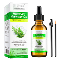 Elbbub 60ml Rosemary Essential Oil Anti Hair Loss Treatment Hair Growth Regrow Dry Scalp Kit Natiral Stimulate