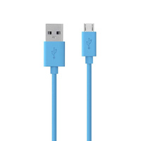 Belkin MIXITUP Tangle Free Micro-USB to USB ChargeSync Cable, 1.2m, USB A Male to MicroUSB Male, Blue