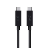 Belkin USB 3.1 Type C Male to USB Type-C Male Cable, 3A Charge, for MacBook, Monitor, up to 10 GB/s,USB-IF Certified, Black