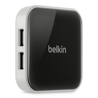 Belkin External 4-Port Powered Desktop USB 2.0 HUB, Plug and Play, Mac/PC Compatible
