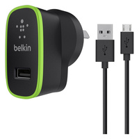 Wall Charger Micro USB Charge Sync Cable 2.1A Belkin F8M667AU04-BLK