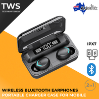 Wireless Bluetooth Earphones Earbuds and Moblie Charge Power Bank IPX7 Stereo
