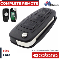 Acatana For Ford Falcon BF 2005 - 2011 Remote Flip Key Transponder 4D63 433 MHz 3 Button