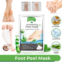 Aliver Exfoliating Foot Peel MASK Soft Feet Hard Dead Skin Remover Smooth Socks Peel Off Calluses Baby Soft Smooth Touch Feet Spa (Pair) Aloe