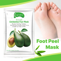Aliver Exfoliating Foot Peel MASK Soft Feet Hard Dead Skin Remover Smooth Socks Peel Off Calluses Baby Soft Smooth Touch Feet Spa (Pair) Avocado