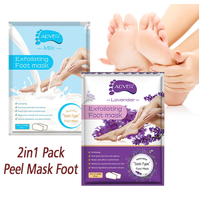 2pcs Foot Peel Mask Exfoliating Feet Milky  Remove Hard Dead Skin Smooth Socks