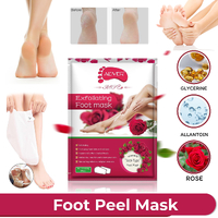 Aliver Exfoliating Foot Peel MASK Soft Feet Hard Dead Skin Remover Smooth Socks Peel Off Calluses Baby Soft Smooth Touch Feet Spa (Pair) Rose