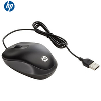 Computer Mouse Wired HP Travel Compact Ergonomic Ambidextrous Mice 1000DPI USB G1K28AA
