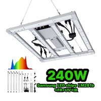 acatana 240W Plant Grow Light with LED Samsung LM281b FR UV IR Full Spectrum VEG All Stage Indoor