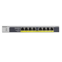Ethernet Switch Unmanaged Gigabit 8-Port PoE/PoE+ 16Gbps 60W Netgear GS108LP-100AJS