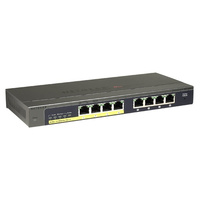 Netgear GS110TP ProSAFE 8-port Gigabit PoE Smart Managed Switch with 2 GB Fiber SFP