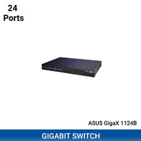 24 PORT GIGABIT Ethernet Switch Network Desktop HUB Asus GigaX 1124B