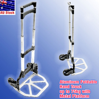 Aluminum Foldable Hand Truck with Metal Foot Plate Platform