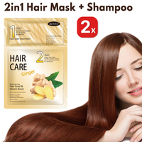 2pcs Shampoo + Keratin Hair Treatment Mask Repairs Moisturizing Hair Mask Damage