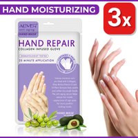 3pcs Peel Mask Cream Hand Moisturizing Gloves Repair Renew Mask Dry Cracked Hands