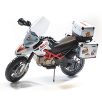 Peg Perego Ducati Hypercross 12V Electric Off-road Motorbike for 3+ Kids 2 Gears 12V/8Ah Battery