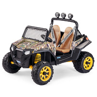 Peg Perego Polaris Ranger RZR 900 Camo 12Volt, 3+ Kids Electric off-road vehicle, 2 Gears with reverse, 12V/12Ah Battery,  Camouflage