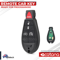 Complete Remote Car Key for Dodge Journey 2008 - 2013 433Mhz ID46 Transponder Chip 5 Buttons Replacement