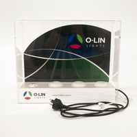 O-Lin LED Lighting Display Stand with B22/E27/E14/GU10/MR16/G13 Sockets plus Cover & Switch