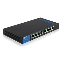 Linksys LGS308-AU 8-Port Business Smart Gigabit Switch, 128MB Ram, 16GBps, QoS, VLAN