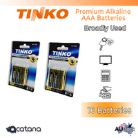16x AAA Batteries Battery Alkaline Power LR03 Professional Tinko for Monitor Car
