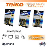 20x AAA Batteries Battery Alkaline Power LR03 Professional Tinko for Monitor Car