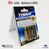 8x AAA batteries battery Alkaline LR03 pack Professional Power Tinko