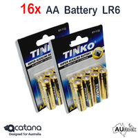 16x AA Batteries Battery Alkaline LR6 Professional Tinko for Monitor Remote