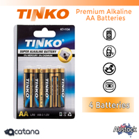 4x AA Alkaline Battery Batteries Power Free Professional Tinko LR6 for Remote