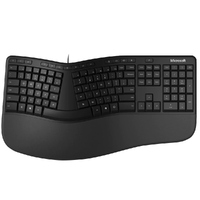 Microsoft Ergonomic Keyboard Wired Black with Emojis USB English LXM-00015