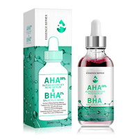 Lovelys AHA BHA Face Serum Peeling Solution Exfoliate Acne Spots Aging Blemishes Dark Skin Tone 30% Alpha Hydroxy Acid AHA 2% Salycid Acid