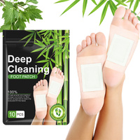 Lovelys Detox Foot Patches Toxin Removal Pads Natural Plant Sticky Adhesive Deep Cleansing Feet Slimming Body, 10pcs