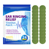 Lovelys Natural Ear Ringing Patches Hearing Loss Herbal Relief Care Pads Pain Plaster Support, 24pcs